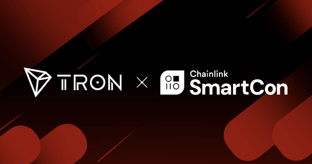 TRON se une como patrocinador plateado en SmartCon, Justin Sun anuncia la integración de TRON con Chainlink Data Feeds